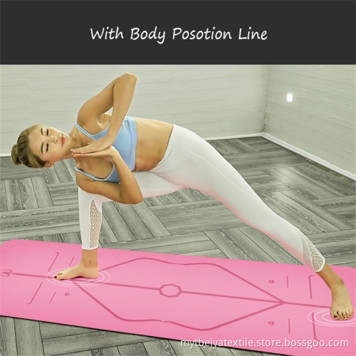 Good Water Absorption PU Natural Rubber Yoga Mat Manufacturer
